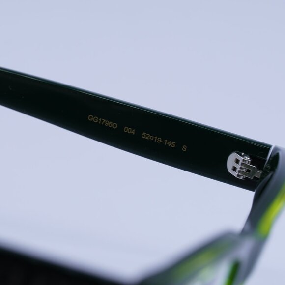 Gucci GG1796O 004 Eyeglasses Green 52mm Square Frame - Picture 6 of 10